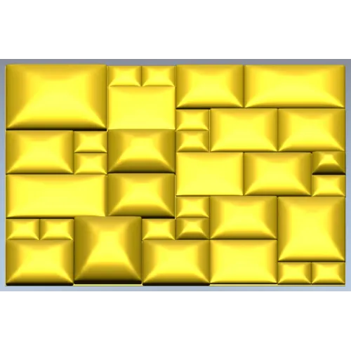 Quilted Cube Panel - 3D STL relief for CNC