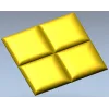 Четырёхсекционная панель "Четверник" - 3D модель STL для ЧПУ