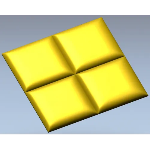 Четырёхсекционная панель "Четверник" - 3D модель STL для ЧПУ
