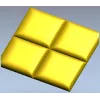 Четырёхсекционная панель "Четверник" - 3D модель STL для ЧПУ