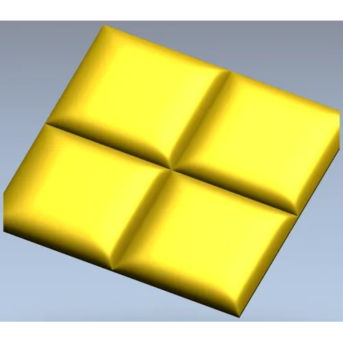 Четырёхсекционная панель "Четверник" - 3D модель STL для ЧПУ