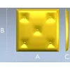 Квадратная пуговчатая панель - stl 3D модель для ЧПУ