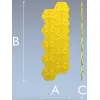 HexaFlora decorative hex panel - STL 3D model for CNC