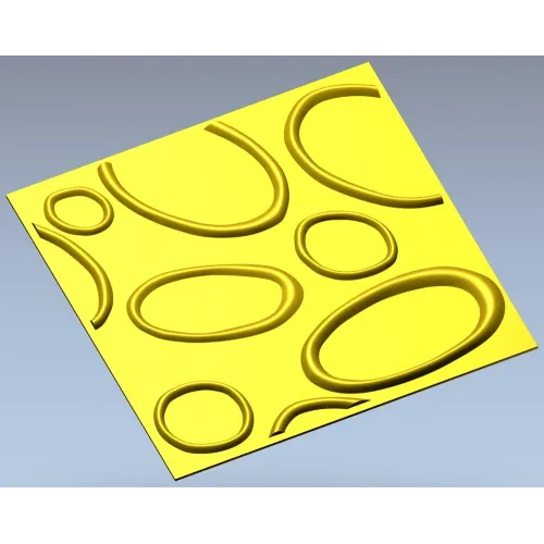 Панель "Органические овалы" - 3D модель STL для ЧПУ
