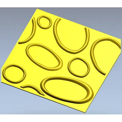 Панель "Органические овалы" - 3D модель STL для ЧПУ