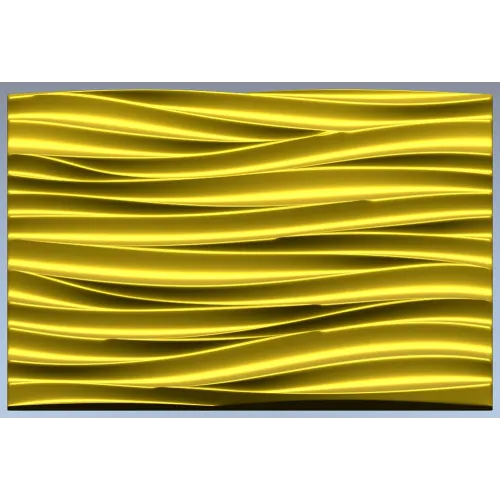 Waveflow Relief - decorative panel 3D model (STL) for CNC