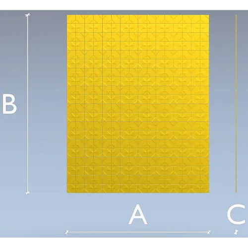 Tessera Geo Panel - STL 3D model for CNC routing