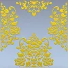 Барочная растительная панель для ЧПУ в формате STL
