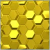 Hexagonal Honeycomb Relief Panel - STL 3D Model for CNC