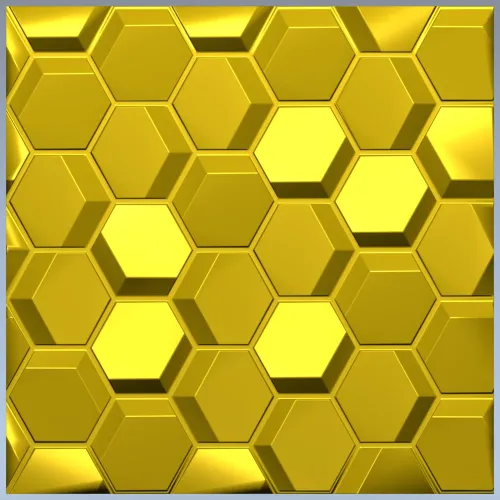 Hexagonal Honeycomb Relief Panel - STL 3D Model for CNC