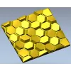 Hexagonal Honeycomb Relief Panel - STL 3D Model for CNC