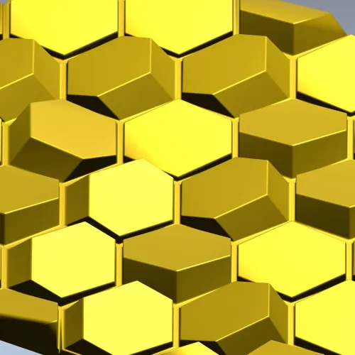 Hexagonal Honeycomb Relief Panel - STL 3D Model for CNC