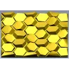 Hexagonal Honeycomb Relief Panel - STL 3D Model for CNC