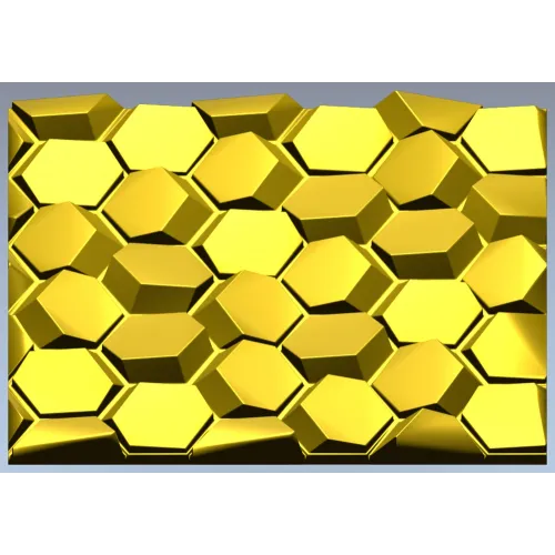 Hexagonal Honeycomb Relief Panel - STL 3D Model for CNC
