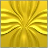 Radiant Bloom decorative panel - STL 3D model for CNC milling