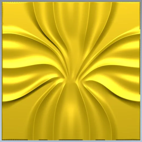 Radiant Bloom decorative panel - STL 3D model for CNC milling