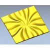 Radiant Bloom decorative panel - STL 3D model for CNC milling