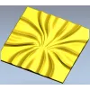 Radiant Bloom decorative panel - STL 3D model for CNC milling