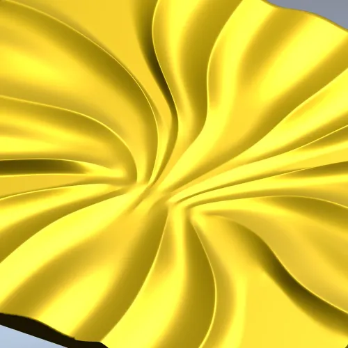 Radiant Bloom decorative panel - STL 3D model for CNC milling
