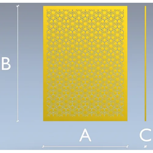 Isometric Cube Lattice Panel - STL 3D model for CNC router