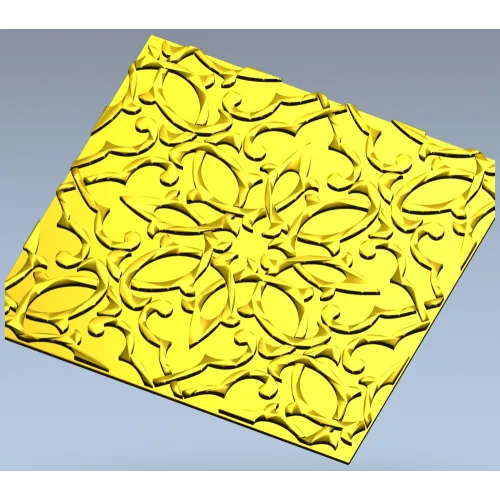 Arabesque Rosette Relief Panel - STL model for CNC
