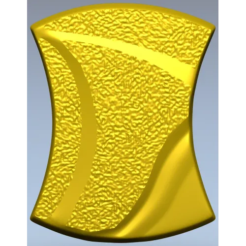 Aurelia Wave Segment - STL 3D model for CNC decorative panel