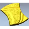 Aurelia Wave Segment - STL 3D model for CNC decorative panel