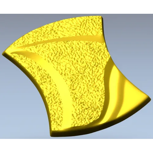 Aurelia Wave Segment - STL 3D model for CNC decorative panel