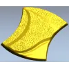 Aurelia Wave Segment - STL 3D model for CNC decorative panel