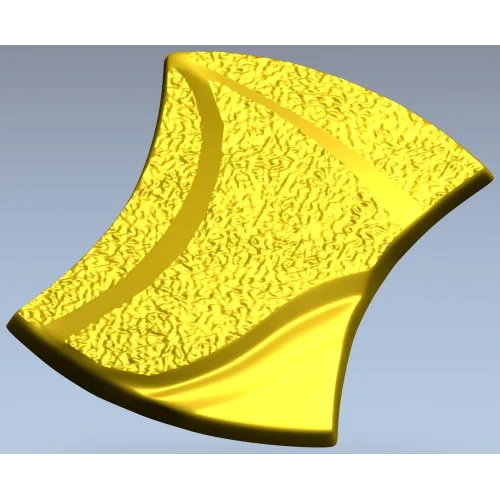 Aurelia Wave Segment - STL 3D model for CNC decorative panel