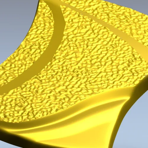 Aurelia Wave Segment - STL 3D model for CNC decorative panel