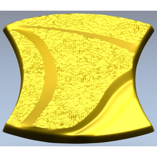 Aurelia Wave Segment - STL 3D model for CNC decorative panel
