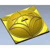 Tulip Medallion Panel STL for CNC milling