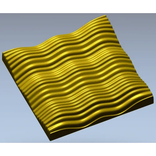 Каскадный рельеф - 3D панель STL для фрезера