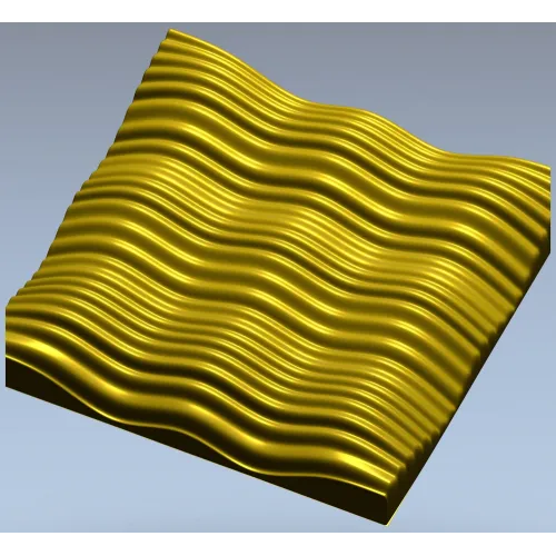 Каскадный рельеф - 3D панель STL для фрезера
