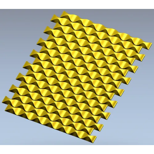 Волнистая рельефная панель - 3D модель в формате STL для ЧПУ