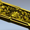 Seashell Acanthus Decorative Panel STL for CNC