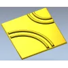 Декоративная панель "Ритм дуг" - 3D модель STL для ЧПУ