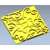 Ornamental Arabesque Square Panel STL for CNC