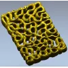 Coral Lace decorative panel - STL 3D model for CNC