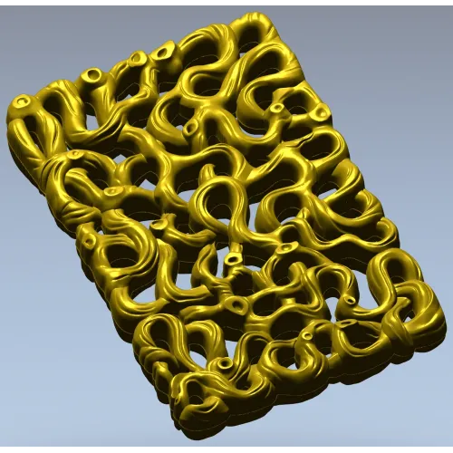 Coral Lace decorative panel - STL 3D model for CNC