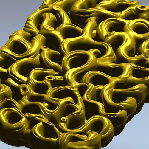 Coral Lace decorative panel - STL 3D model for CNC