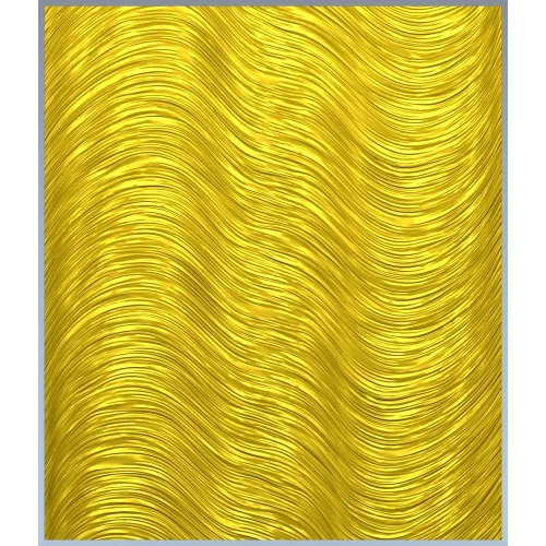Wavy Grain Decorative Panel STL Model