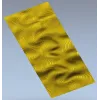 Golden Ripples - decorative panel STL for CNC