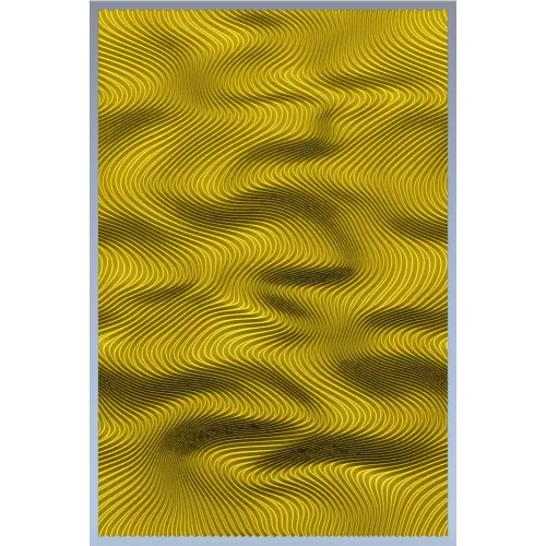 Golden Ripples - decorative panel STL for CNC