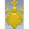 Рельефный гербовый картуш в формате STL для ЧПУ
