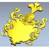 Рельефный гербовый картуш в формате STL для ЧПУ
