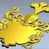 Рельефный гербовый картуш в формате STL для ЧПУ