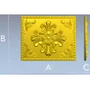Ornate Fleur-Cross Decorative Panel STL for CNC