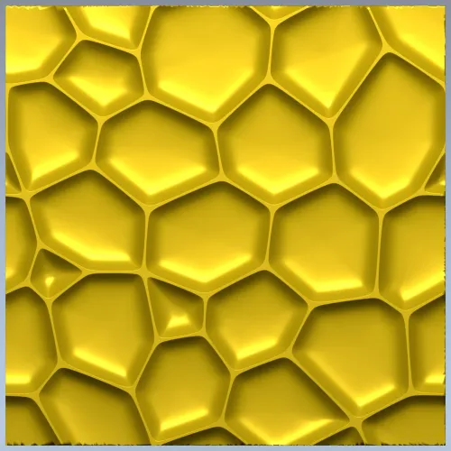 Honeycell Relief - Organic Honeycomb 3D Panel (STL for CNC)